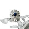 Modern Luxury Blue Diamond Ring: Versatile, Trendy Design for a Unique and Elegant Look