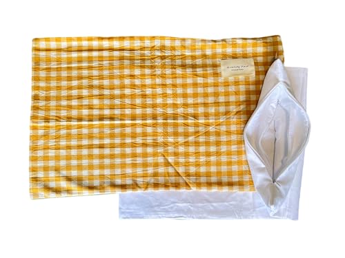 Buckwheat Husk Pillowcase, Buckwheat Husk Pillowcase, Pillow Inner Bag (No Stuffing), 100% Cotton, Double-Layered Fabric, Triple-Zipper Closure, Doubl