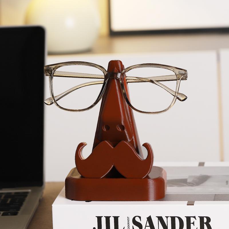 Creative Beard Glasses Holder Office Desk Glasses Stand Sunglasses Storage Rack Home Bedroom Decoration Ornament Gift