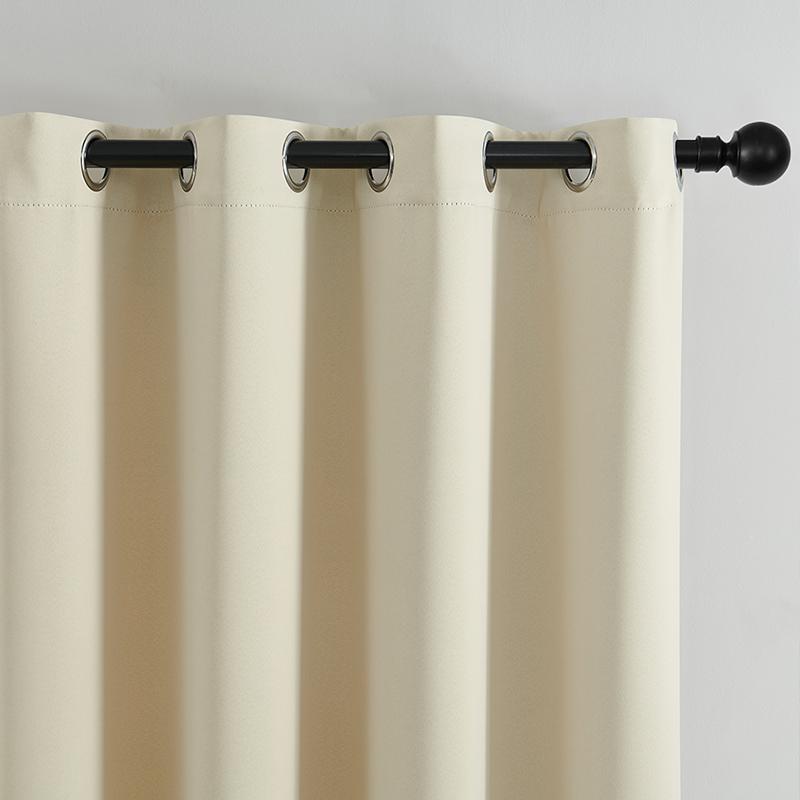 1 ks Oboustranný jednobarevný zatemňovací závěs, Zatemňovací a světlo redukující závěs, Závěsy pro dekoraci obývacího pokoje a ložnice