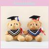 Adorable Doctor Bear Plush Toy With Pp Cotton Filling For Graduation Gift For Students