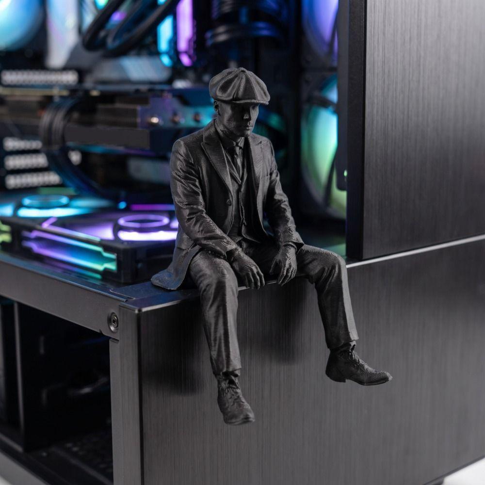 3D Printed Magician Statue Home Decoration Sitting Man Figurine  Bookshelf Decor