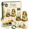 Relaxing Stress Relief Art Kits 12 Zodiac Signs DIY Beaded Garden Kit, 3D Astrology Flower Craft Plastic Ornament Crafting Materials Handmade Bead Kit