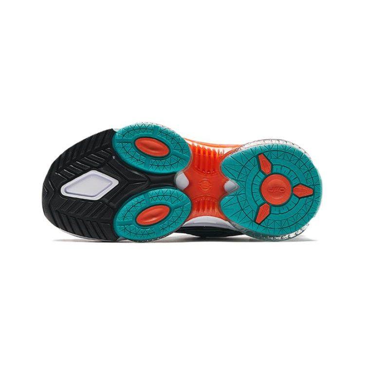 Anta Kids UFO 5.0 Comfortable Versatile Non-Slip Wear-Resistant Low-Top Running Shoes Kids sneaker Black Green Orange 312339901-4