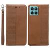 For Motorola Edge 60 Fusion 5G Wallet Phone Case Strong Magnetic Checkered Pattern Imprint Leather Flip Cover
