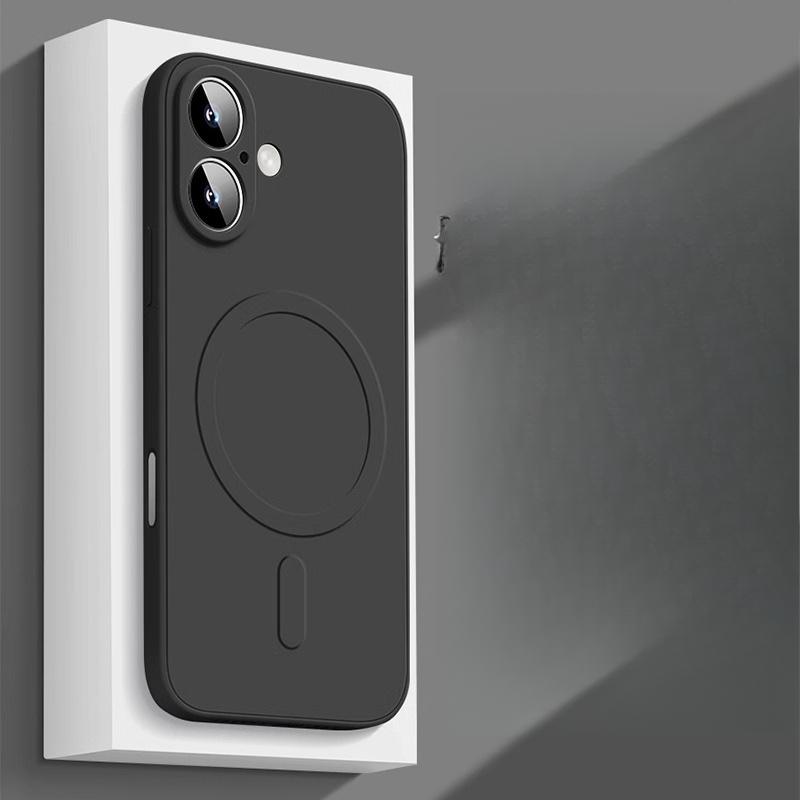 

Подходит для Apple 16 Магнитный чехол для мобильного телефона Жидкий силикон iPhone 15 Полностью закрывающий 14proMax Противоударный защитный чехол iPhone7plus/8plus