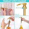 1/5Pcs Coffee 750ML Dispenser Syrup Pump Black Liquid Dispenser for Syrup 10Ml Juice Bottle Dispenser Pump