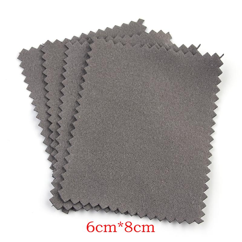 Louleur Polish Polishing Cloth Silver Color Cleaning Polishing Cloth Soft Clean Wipe Wiping Cloth For Gold Color Jewelry Tool