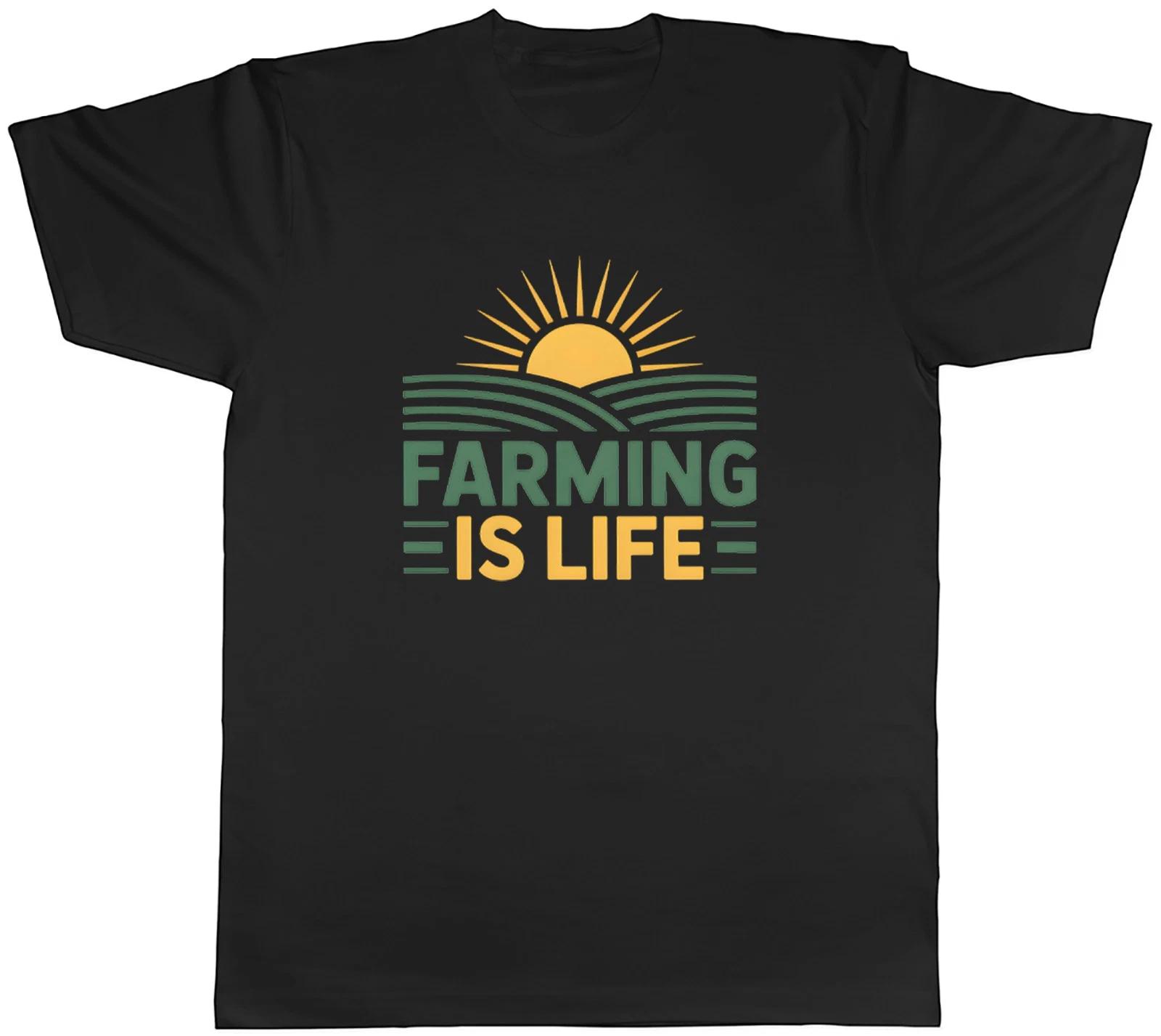 Farming is Life Farm Farmer Mens T-Shirt Tee Gift Top XS