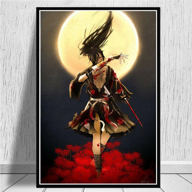 Wall Art Canvas Painting Home Decoration Print Posters Japanese Anime Nordic Modern Style Modular Pictures Children's Room Decor