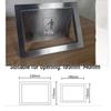 Stainless Steel Built-In Trash Can with Hidden Side Disposal Opening