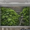 2D Natural Rainforest Plant Maternity Birthday Photography Backdrop Decor