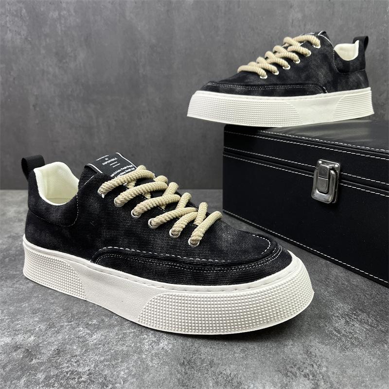 Men's Shoes Spring New Casual Canvas Shoes Men's Breathable Soft Sole Comfortable Fashion Sports Men's Board Shoes