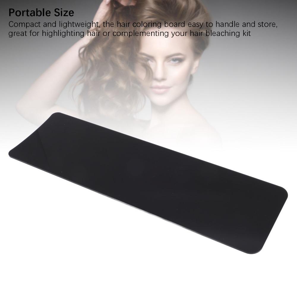 Black Color Hair Highlighting Board Acrylic Material Hair Dye Board Barber Shop