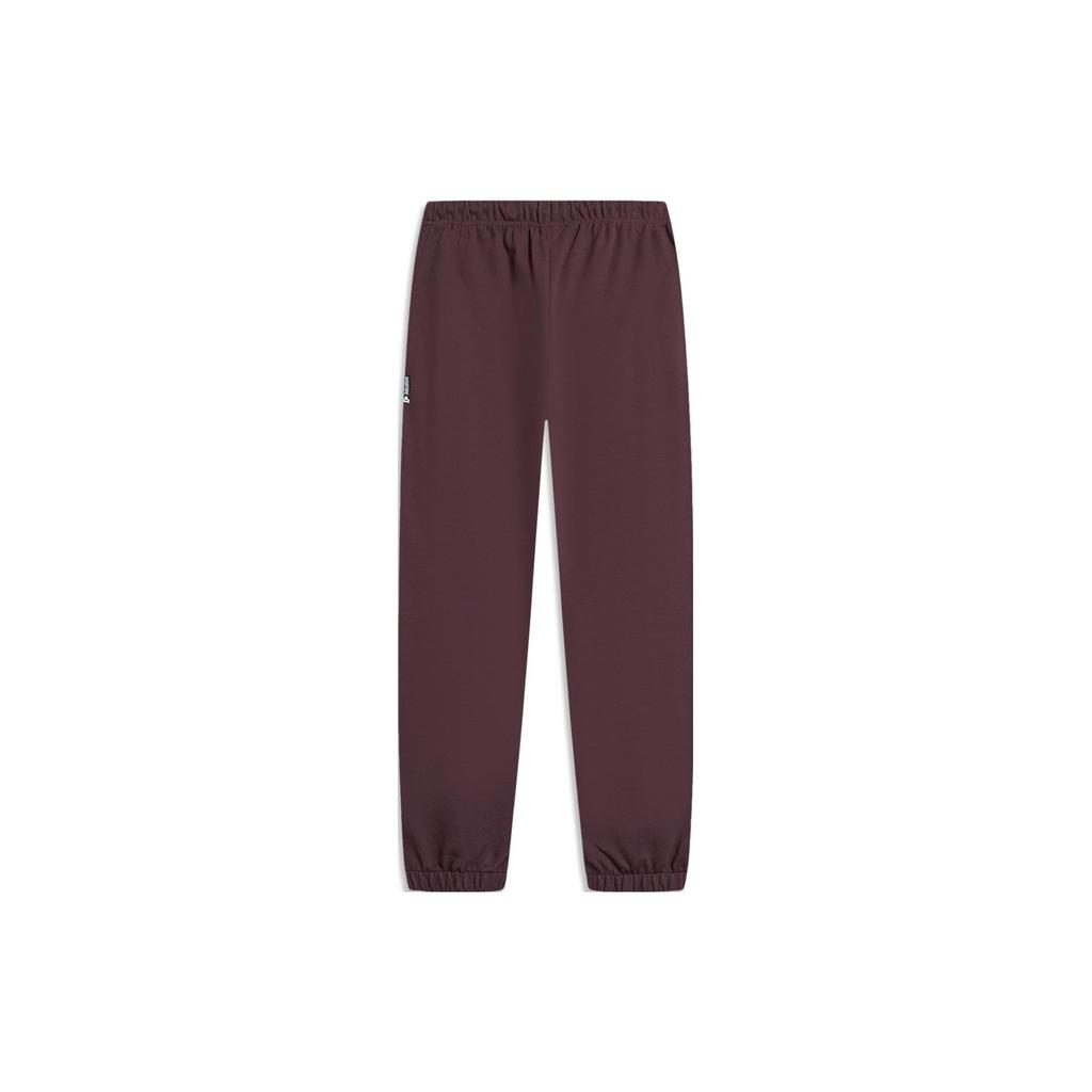Li Ning Badfive Basketball Series Slim Fit Knit Casual Pants Men Bottoms Deep-Red AKLTC49-3