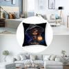 Cute Funny Witch Halloween Pillow Case Short plush Double-sided Print Square Throw Pillow Covers Sofa Home Cushion Decor