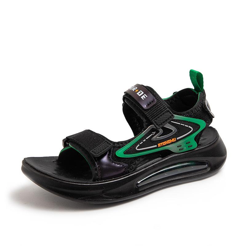 

2025 лето новая детская обувь мальчики повседневные универсальные пляжные туфли девочки текстильная модная простая обувь сандалии с открытым носком 33 yards inner length 20.7CM