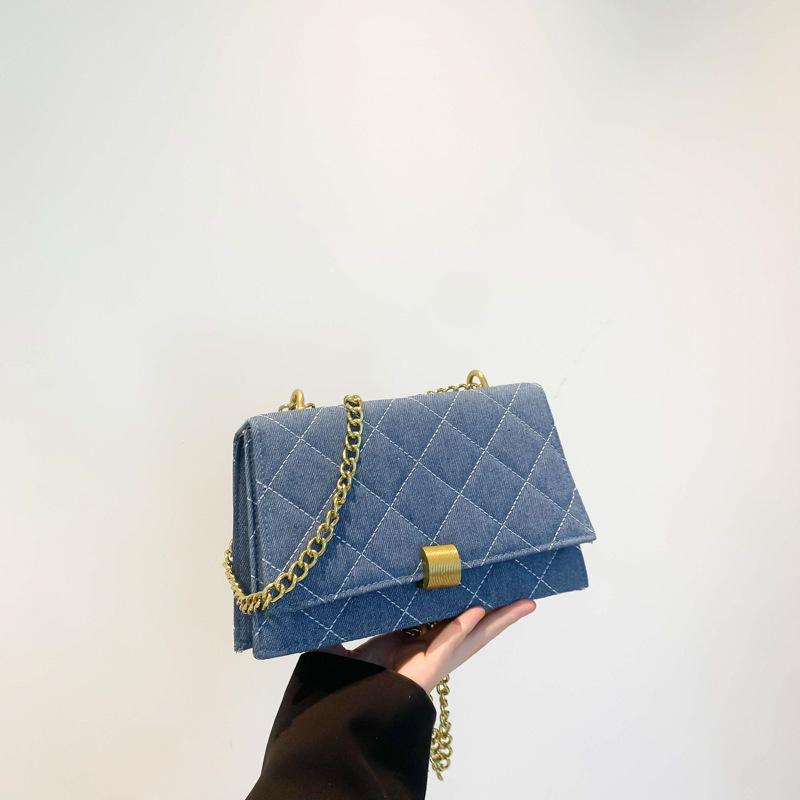 

Korean version of the trend small square bag 2025 summer new fashion simple messenger bag casual niche single shoulder armpit bag women морской синий