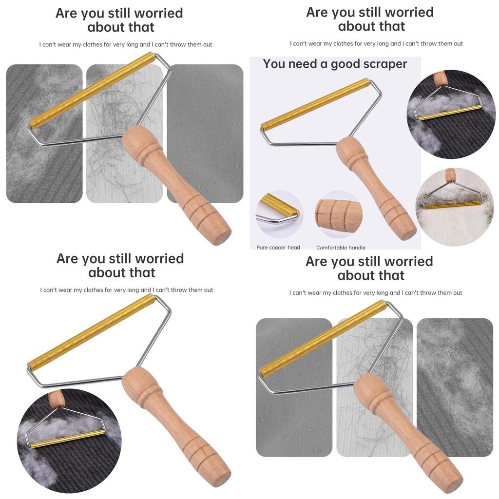 Wholesale Jute Wood And Alloy Lint Remover Perfect For Removing Pet Hair