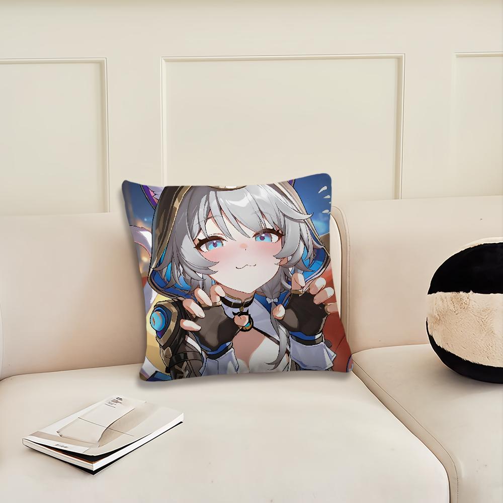 Cipher Honkai Star Rail Game Cushion Cover Cushion Room Bedroom Headboard Sofa Living Backrest Nap Time Pillow Case