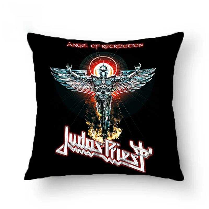 Judas-Priest Kissenbezüge Dekorative Sofakissen Beidseitig bedruckter Kissenbezug 45*45 Kissenbezug Kissenhüllen Zuhause