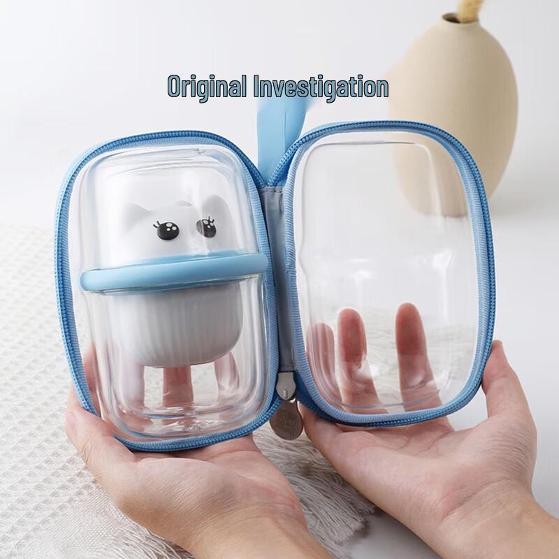 

Cute Bubble Cat Portable Travel Tea Set