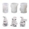 Face-less Old Man Aromatherapy Candle Silicone Mold Diy Easter Gnome Handmade Soap Dripping Plaster Decoration Mold