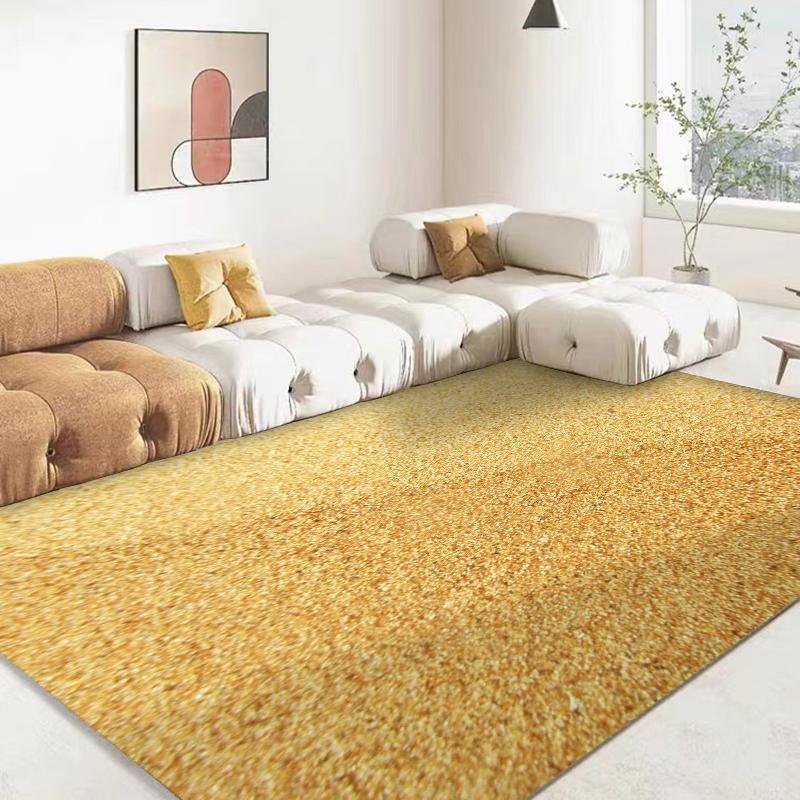 15 Größen 3D Sand Wüste Simulationshintergrund Teppich für Wohnzimmer Badezimmermatte Schlafzimmermatte Heimdekor Outdoor-Teppich