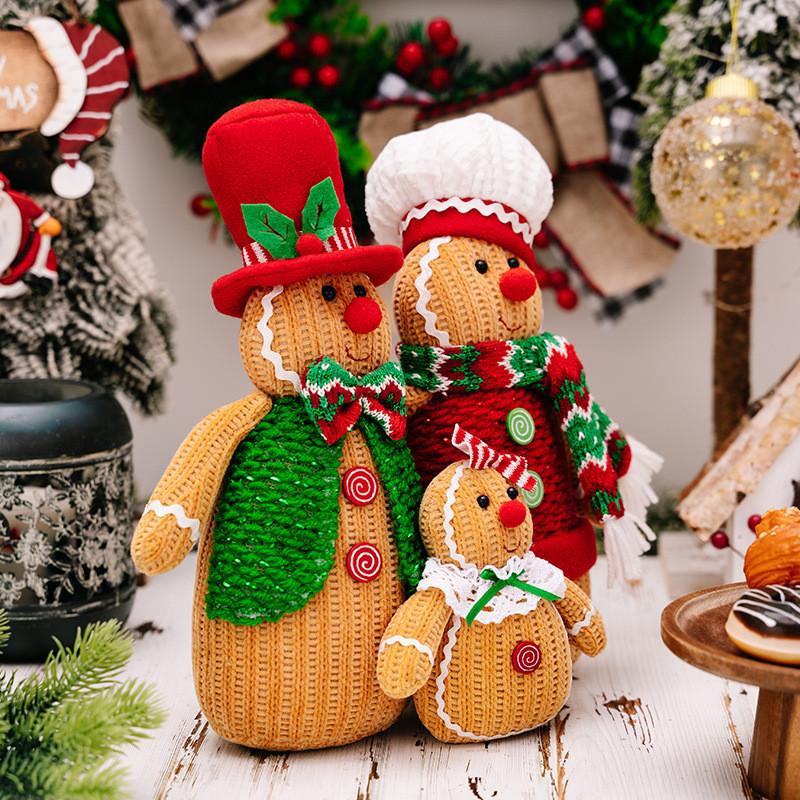 Gingerbread Family Whimsical Dolls Festive Touch For Yuletide Home Accents
