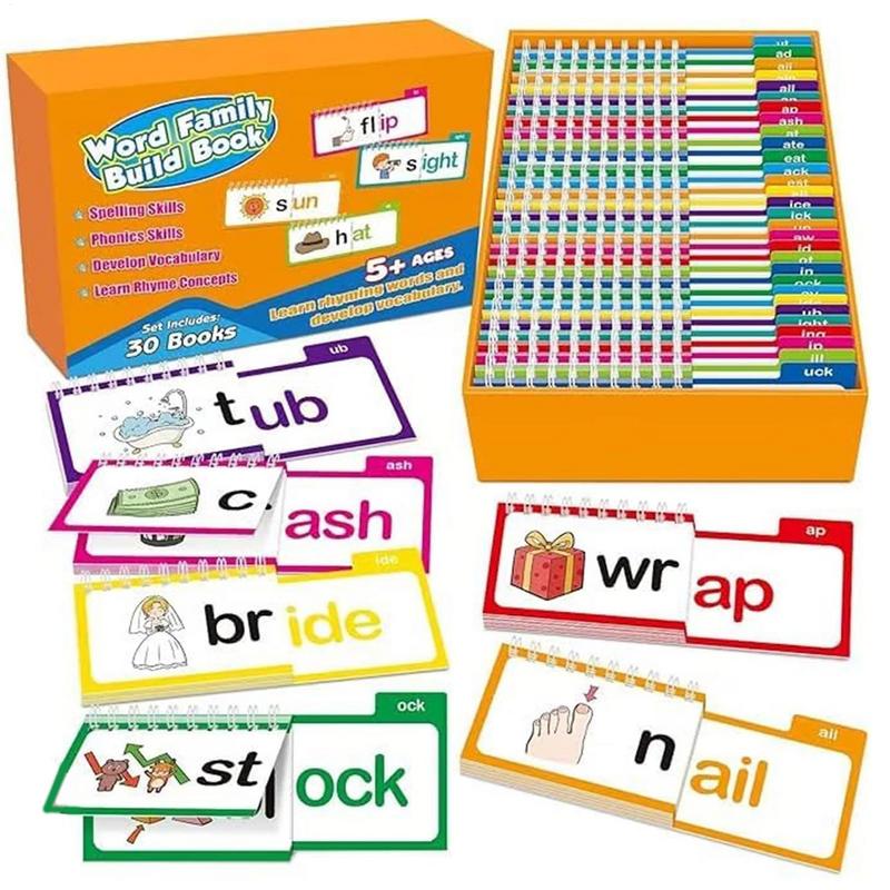 30 Lese- und Reim-Klappbücher/ Wortschatz-Karteikarten Wortfamilien-Karteikarten Wortfamilien-Baukasten Lern-Lese-Spiel