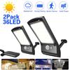 36 LED Solar Light Powered PIR Motion Sensor Waterproof Outdoor Street Security Light Wall Lamp for Garden Outdoor 2pcs