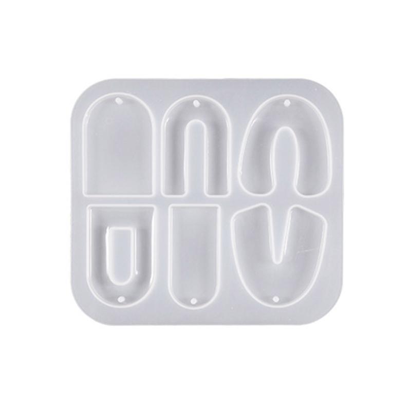 Versatile Epoxy Resin Mold for Necklace Key Chain Pendants Trendy Round and Geometric Shaped Accessories Making Moulds