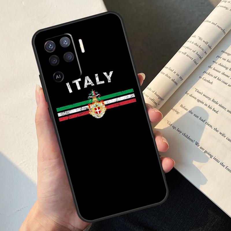 Italy Flag Case For OPPO A16 A15 A5 A9 A31 A53 A53S A1K A3S A5S A52 A72 A83 A91 A93 A54 A74 A94 Cover
