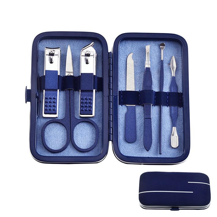 Stainless Steel Blue Nail Clipper & Manicure Set
