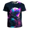 T-shirt da uomo Stampa 3D Fantasia Colorata Girocollo Casual per Uomini Donne Top Oversize Moda Magliette per Bambini Abbigliamento