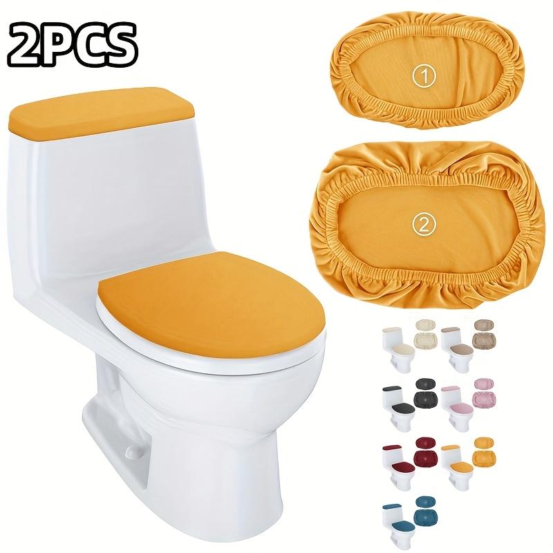 Thick Plush Toilet Cover Set with Tank Cover, Stretchy Elastic, Color, Fit for Home and Hotel Bathroom