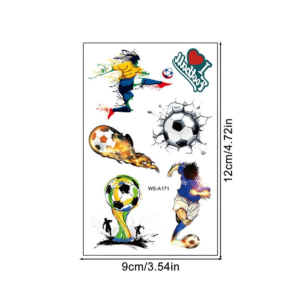 Football Stickers For Kids Football Stickers Sports Stickers Waterproof Face Stickers 10 Pcs Football Team Decal Football Theme