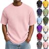 Men's Color Fashion Casual Round Neck Short Sleeve T-shirt Top