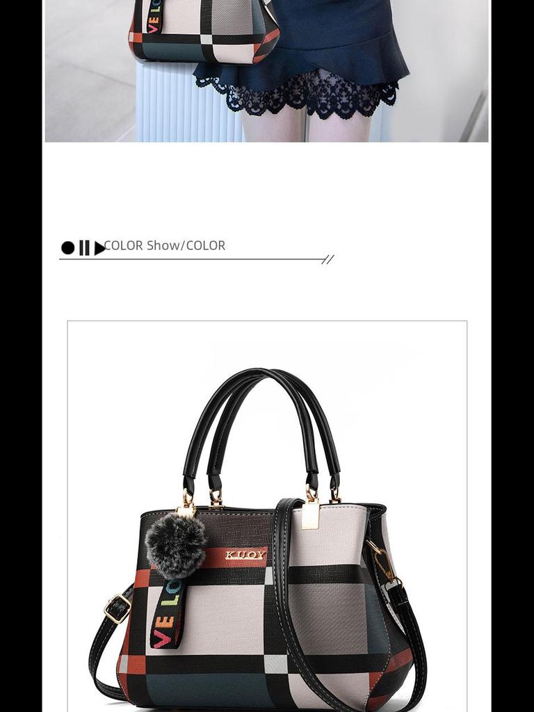 2024 Einteilige Damenhandtasche - Neuer koreanischer Stil, Schlichte Mode, Europäische & Amerikanische Lässige Schulter-Umhängetasche