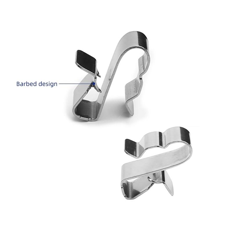  Cable Management Clamps Steel Wire Holders Trailer Wiring Clip Photovoltaic Wire Organizers Cable Management Clip