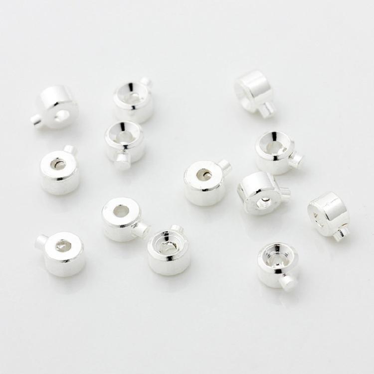 10PCS Metal Spacer Beads Charm Loose Beads Bracelets Jewelry Making Supplies Alloy Texture Necklace Beads for Jewelry