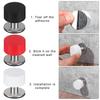 Stainless Steel Rubber Stopper Self Adhesive Door Stopper Practical Non Punch Rubber Floor Protector High Quality Door Stop Tool