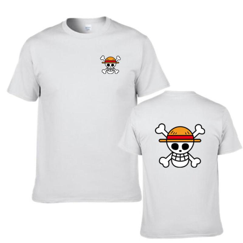 Camiseta de manga corta con estampado de Anime de rey pirata para hombre, camiseta de manga corta de Hip Hop para hombre, verano