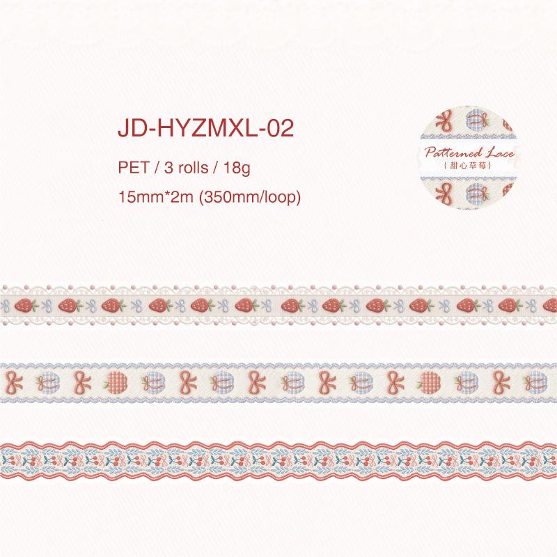 Floral Dreamweave Series Vintage Lace Flower Landscape PET Tape Creative DIY Journal Material Collage Stationery
