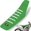 White Stripe Universial Seat Cover For Dirt Bike - Motorcycle Motorcross Enduro Seat Covers (Black)