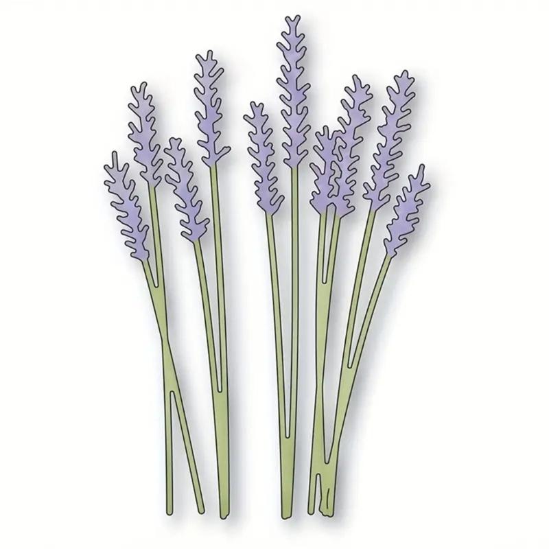 Lavender Metal Cutting Dies DIY Craft Carbon Steel Embossing Template Stencil Scrapbooking for Card Die Cuts Mold Decor