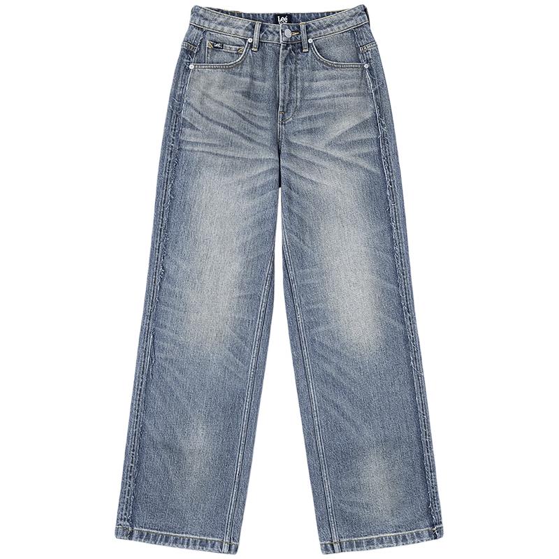 

Lee Women s 428 Vintage Relaxed High-Waist Straight Leg Jeans 30