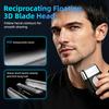 Xiaomi Electric Shaver for Men Foil Razor 3 Floating Blades IPX7 Wet Dry Cordless Portable Mini Type-C Travel LED Display Fast Charge