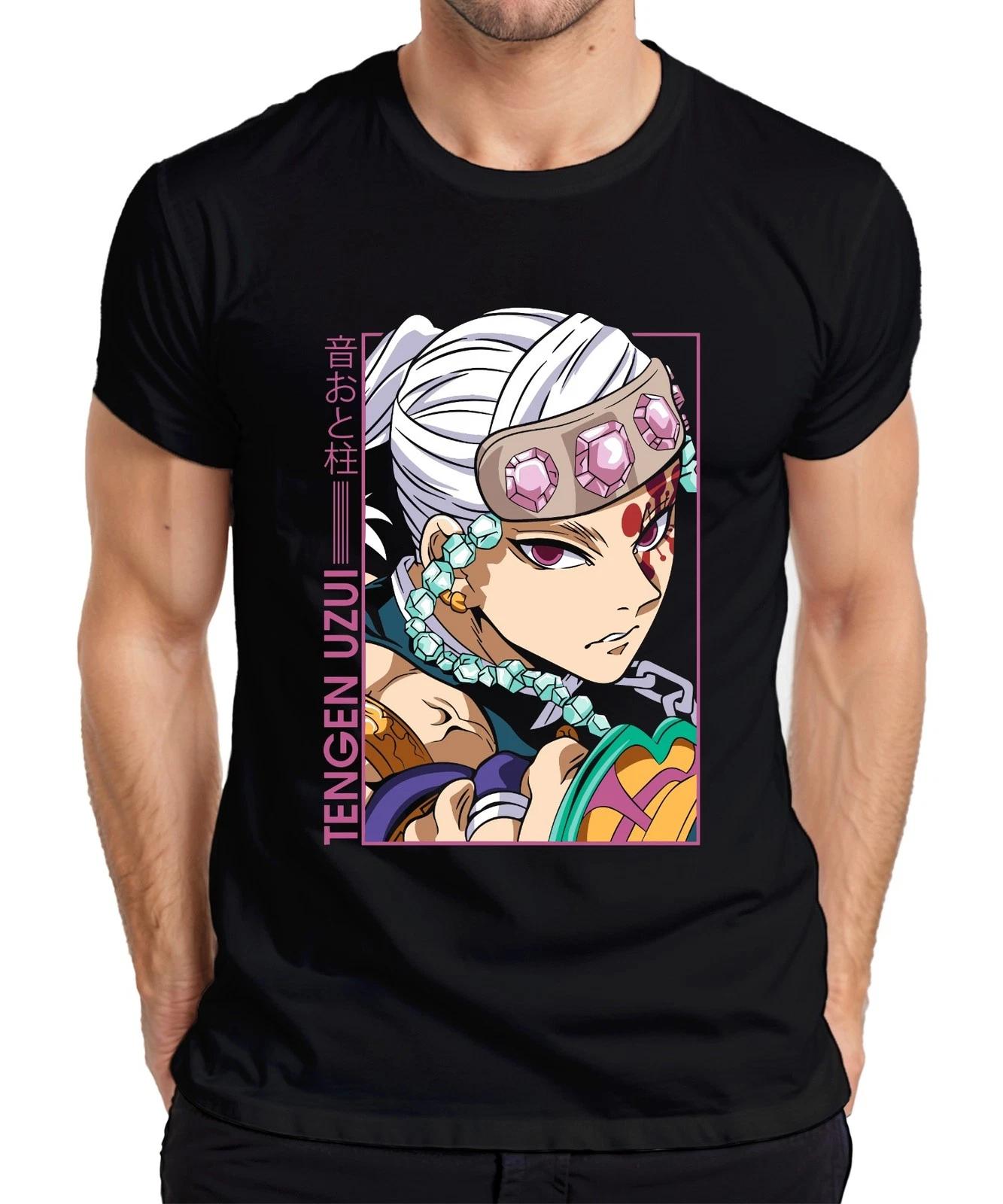 Tengen Uzui Kimetsu no Yaiba Sound Hashira Juwelen Stirnband Glam Herren T-Shirt S