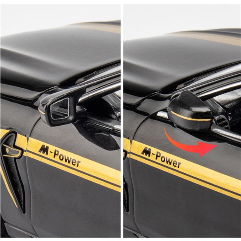 1:24 M8 MH8 800 Manhart Alloy Sports Car Modelo Diecasts Metal Toy Vehicles Modelo de carro Simulação de som e luz Brinquedos Presentes